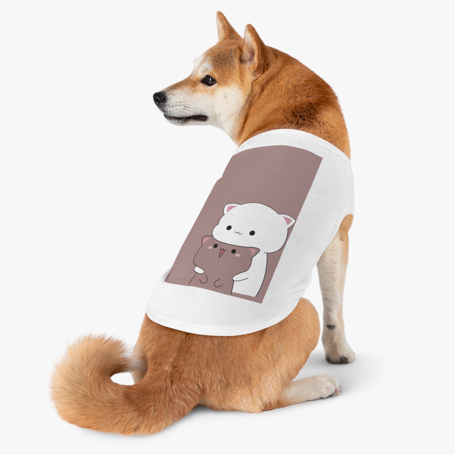 Cute Cat Hug Pet Tank — Kawaii Kitten Dog Shirt