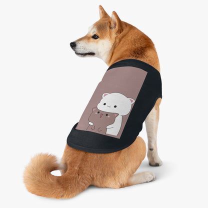 Cute Cat Hug Pet Tank — Kawaii Kitten Dog Shirt