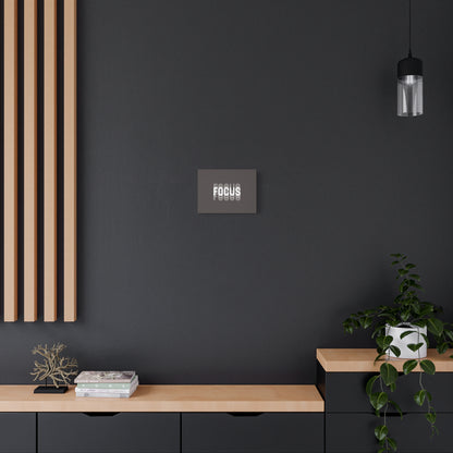 Focus Typography Canvas Wall Art — Minimalist Motivational Stretched Canvas