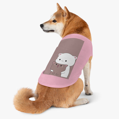 Cute Cat Hug Pet Tank — Kawaii Kitten Dog Shirt