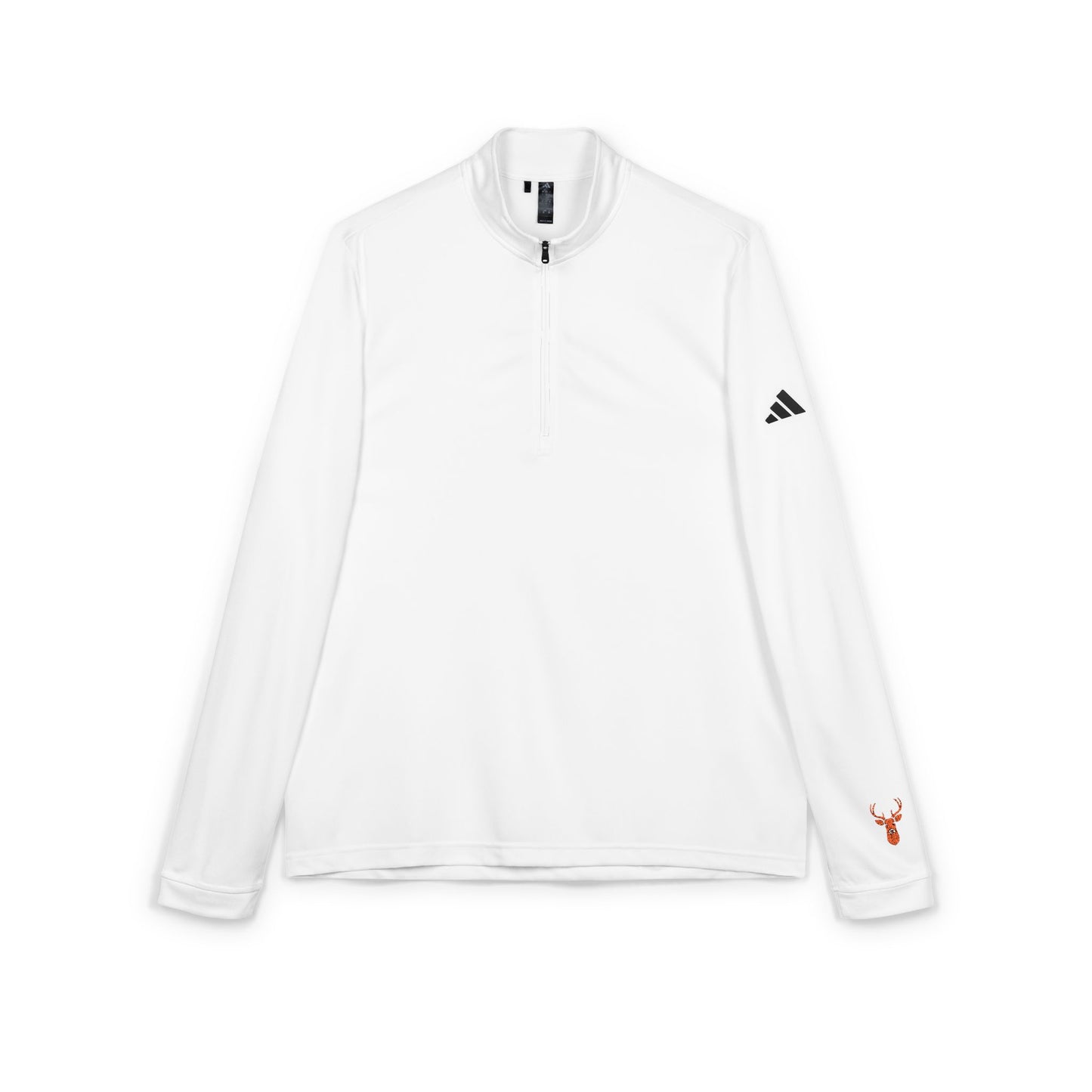 Embroidered Adidas Quarter-Zip Pullover — Lightweight Athletic Layer