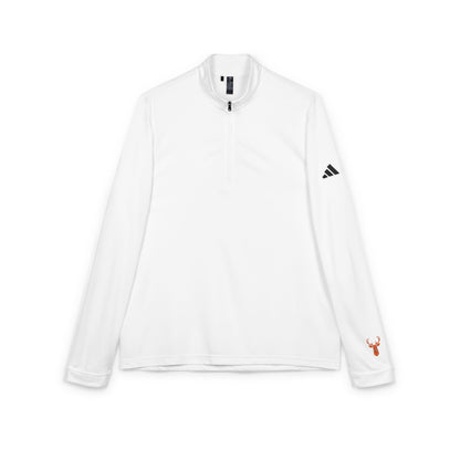 Embroidered Adidas Quarter-Zip Pullover — Lightweight Athletic Layer