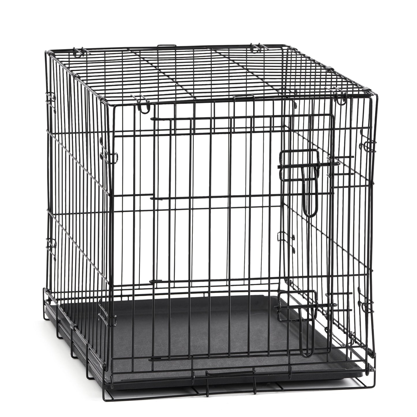 Foldable 48" Wire Crate for Dogs with Divider and Leak-Proof Tray