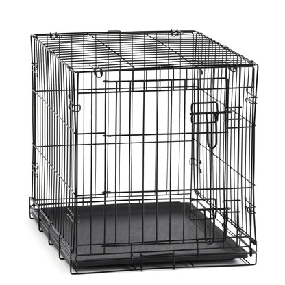 Foldable 48" Wire Crate for Dogs with Divider and Leak-Proof Tray